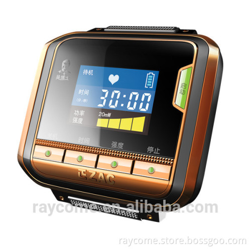 CE approved blood pressure control laser therapy watch